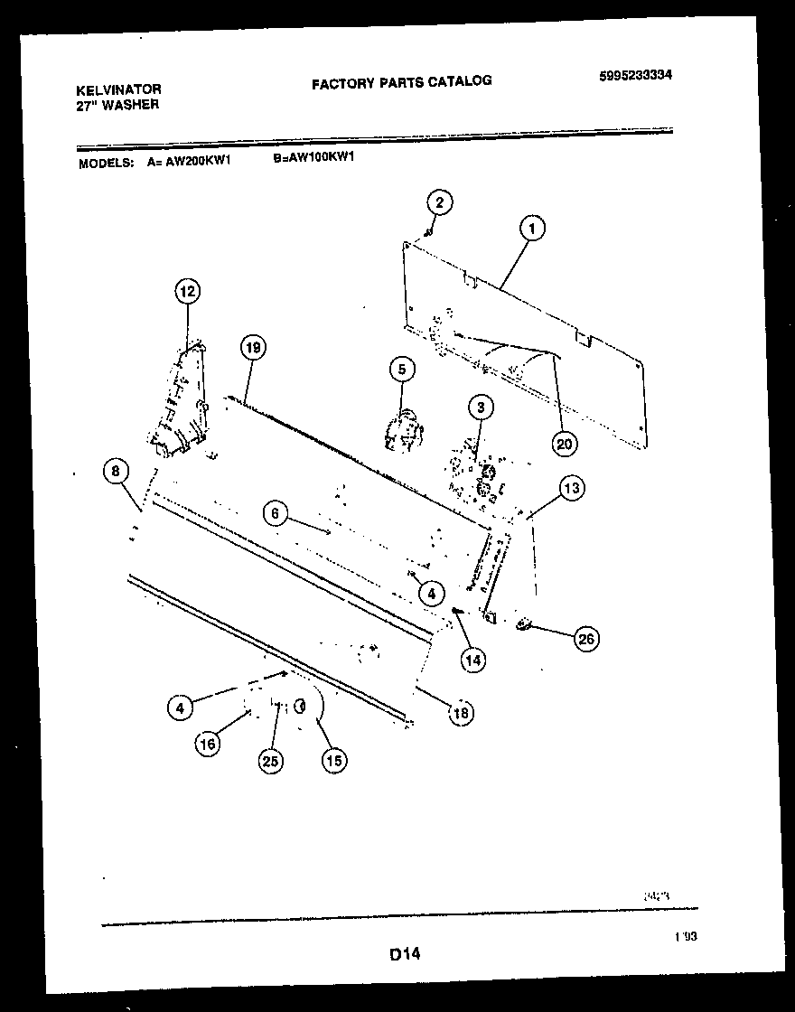 Console and control parts