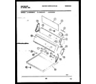 Kelvinator DGT400KW1 console and control parts diagram