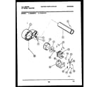 Kelvinator DEA501KD1 motor and blower parts diagram