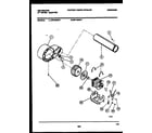 Kelvinator DET100KD1 motor and blower parts diagram