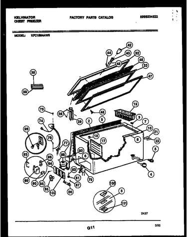 Chest freezer parts