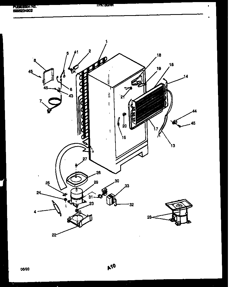System and automatic defrost parts