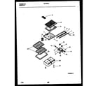 Kelvinator KRT18CRAW0 shelves and supports diagram