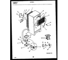 Kelvinator KRT18CRAW0 system and automatic defrost parts diagram