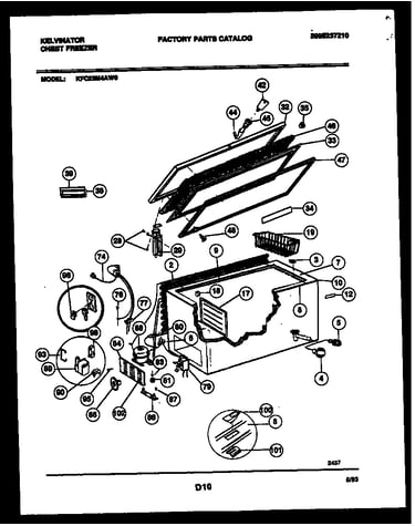 Chest freezer parts