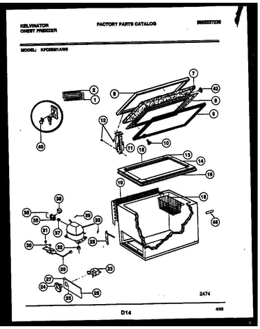 Chest freezer parts