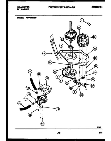 Motor and idler arm clutch