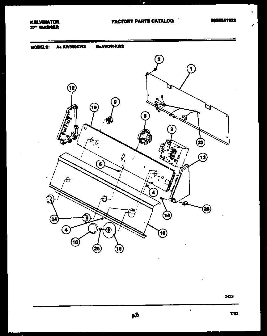 CONSOLE AND CONTROL PARTS