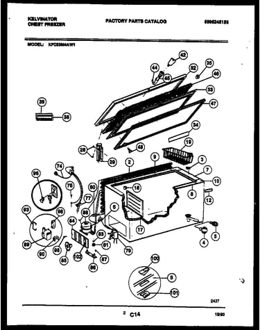 Chest freezer parts