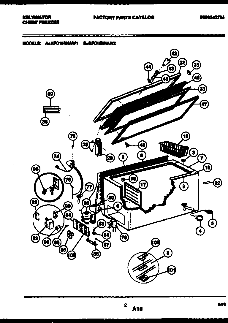 Chest freezer parts