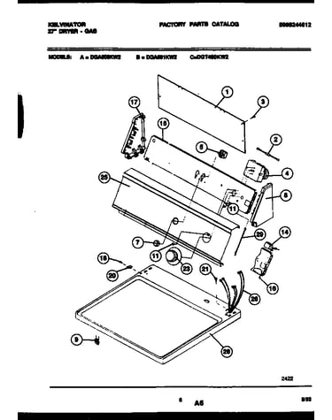 Console and control parts