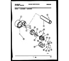 Kelvinator DET400KD2 motor and blower parts diagram