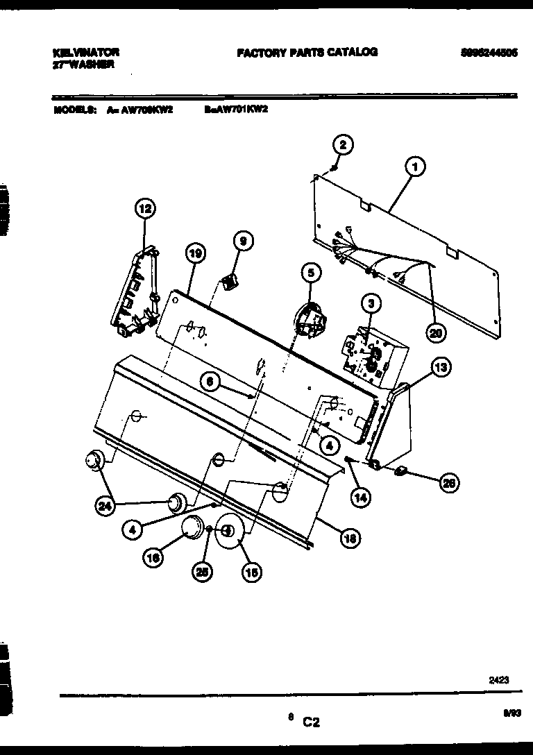 Console and control parts