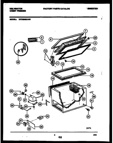 Chest freezer parts