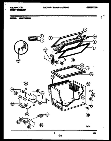 Chest freezer parts