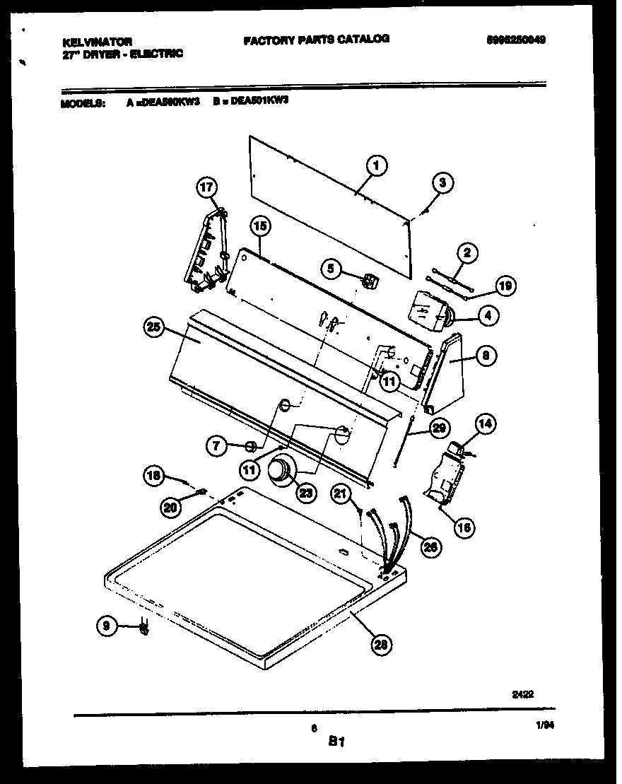 CONSOLE AND CONTROL PARTS