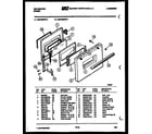 Kelvinator REC406DW2 door parts diagram