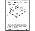 Kelvinator REP307CD4 cooktop parts diagram