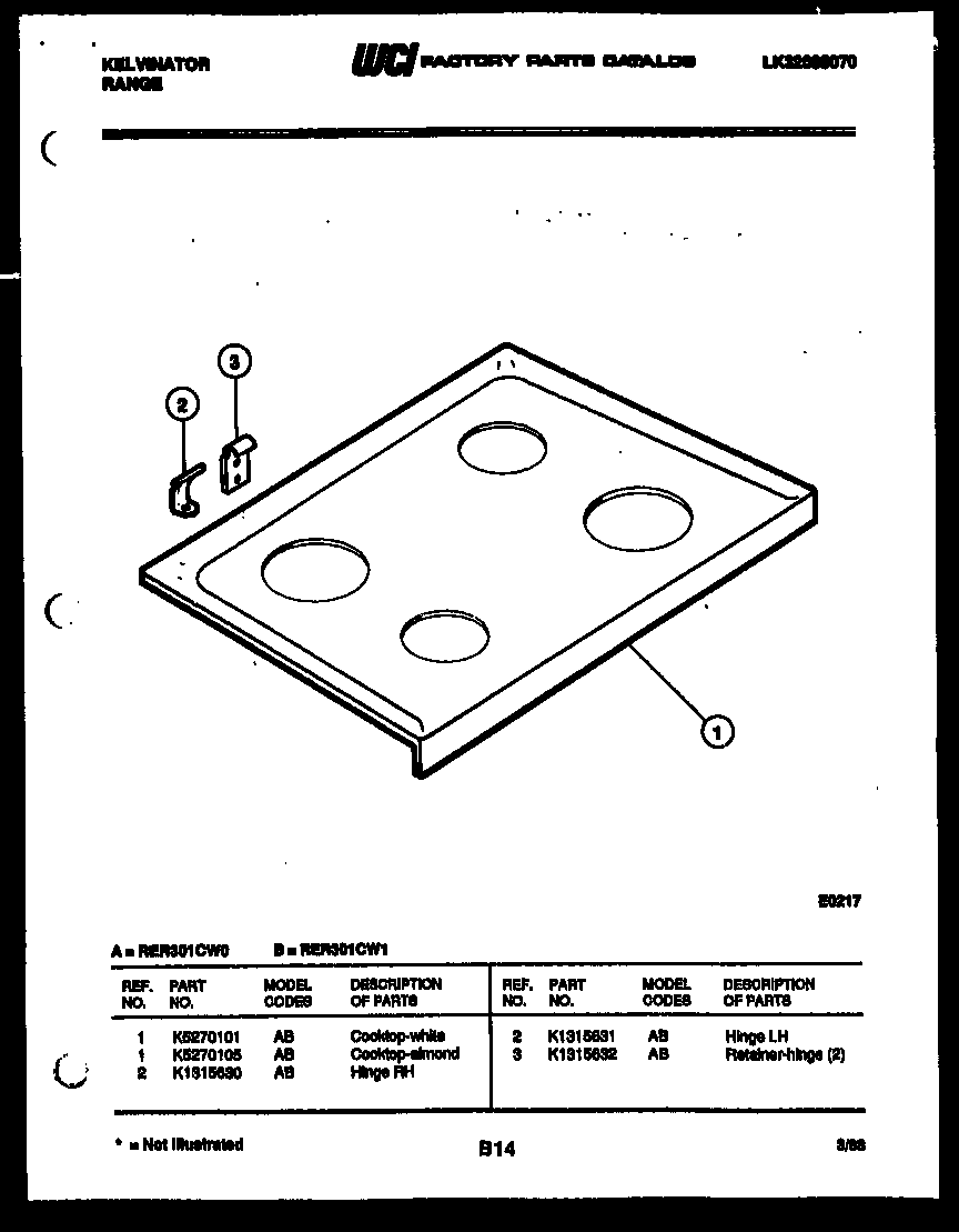 Cooktop parts