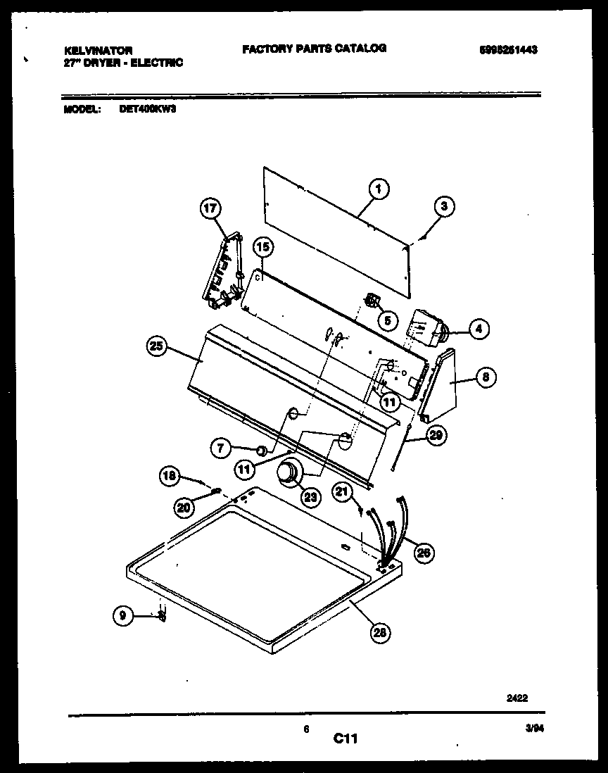 Console and control parts