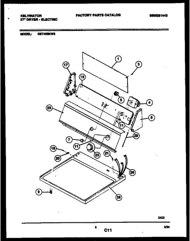 Console and control parts