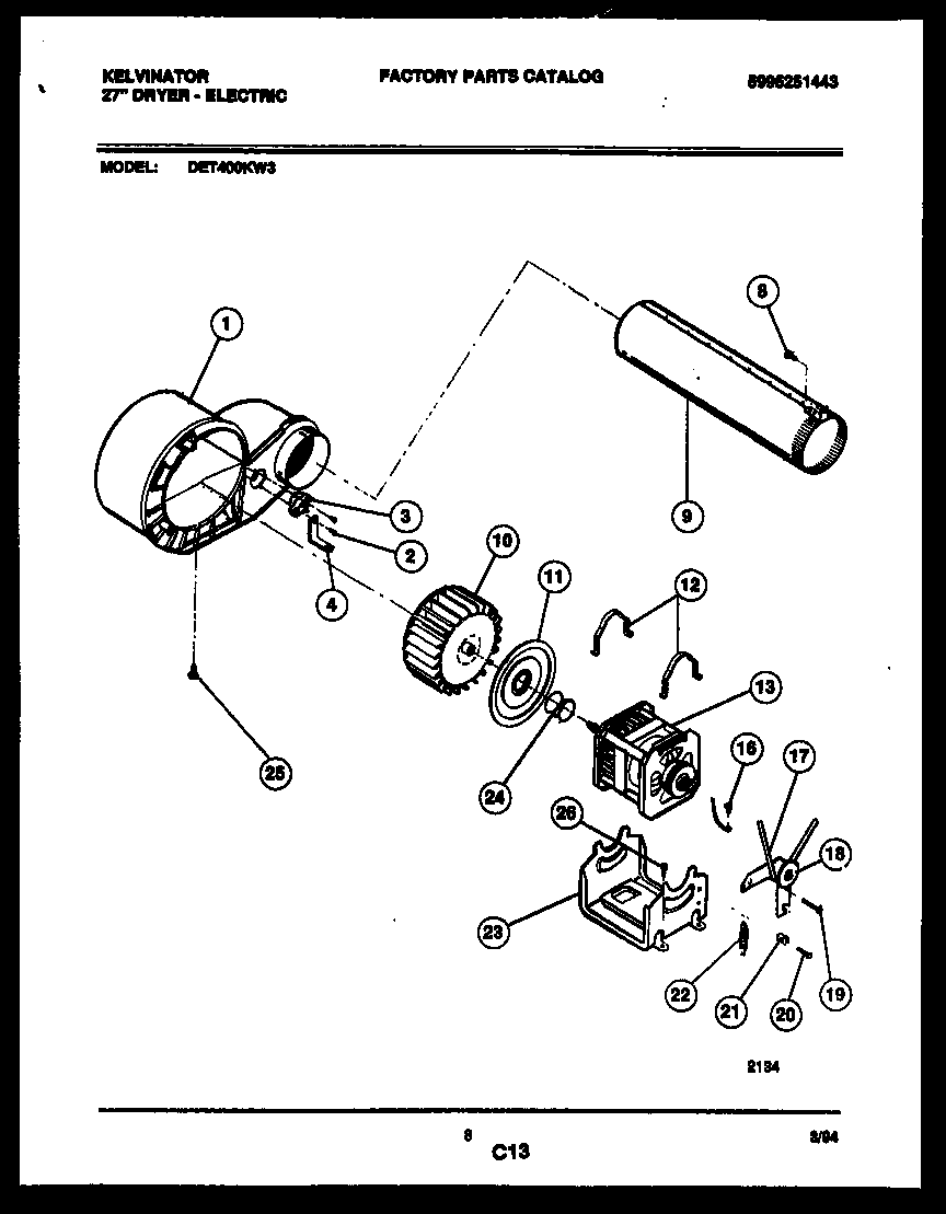 Motor and blower