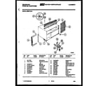 Kelvinator M205F1QA1 cabinet and installation parts diagram