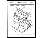 Kelvinator DGT400G1J console and control parts diagram