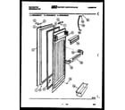 Kelvinator FMW240EN1J refrigerator door parts diagram