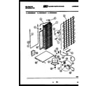 Kelvinator FMW240ENOJ system and automatic defrost parts diagram