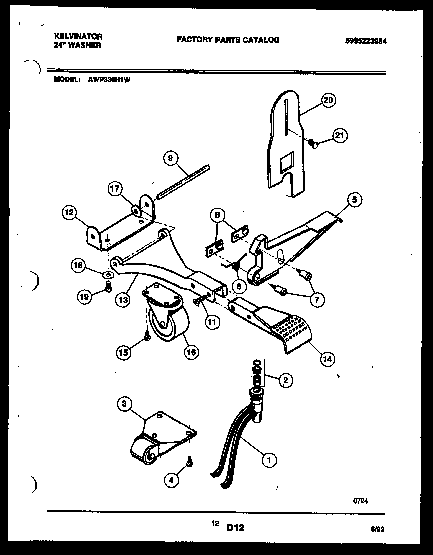 Portable washer components