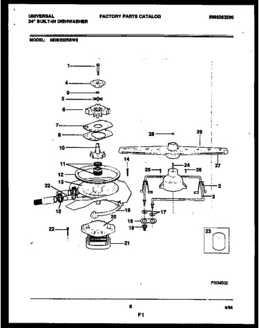 Motor pump parts