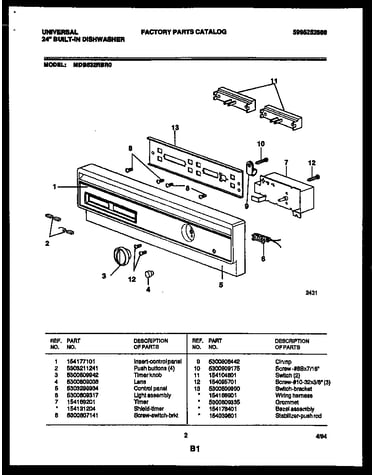 Console and control parts