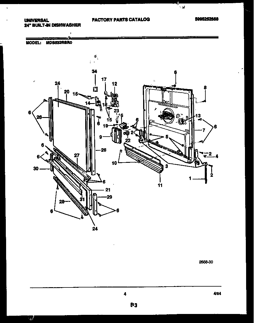 Inner door parts