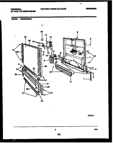 Inner door parts
