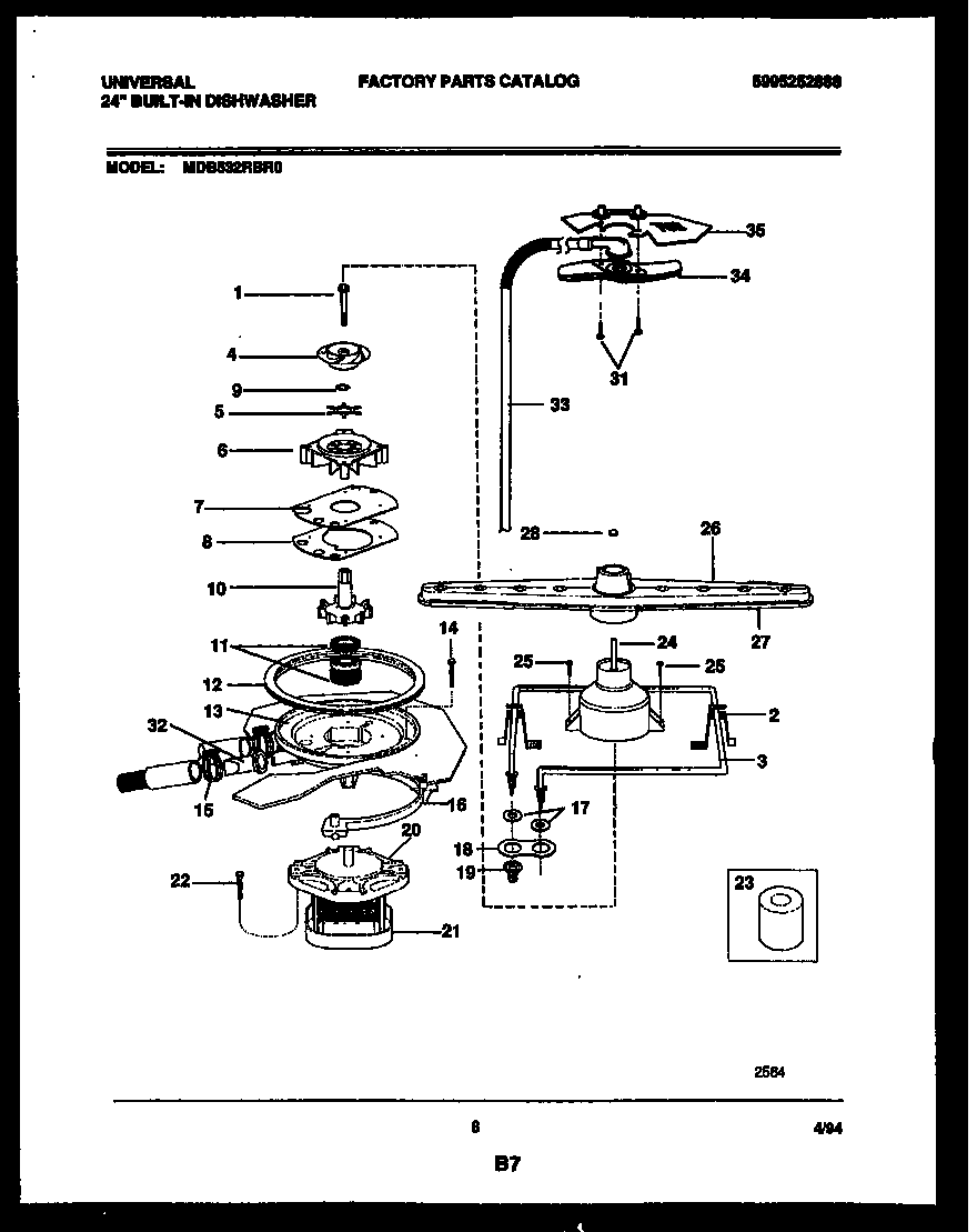 Motor pump parts