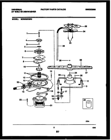 Motor pump parts