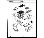 Kelvinator KRT19PNAD0 shelves and supports diagram