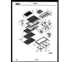 Kelvinator TSK150HN3D shelves and supports diagram