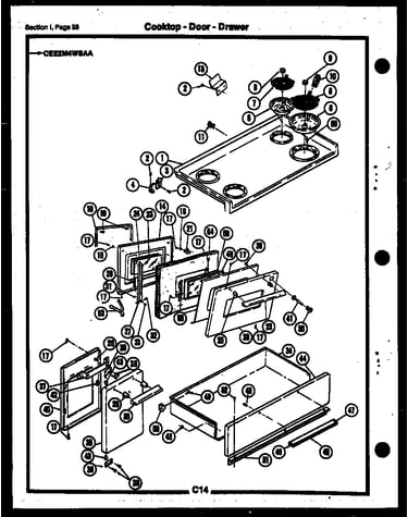 Cooktop-door-drawer