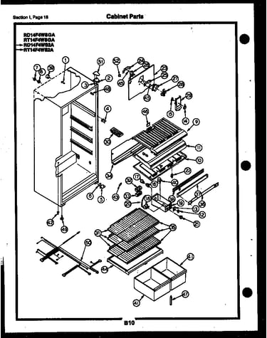 Cabinet parts