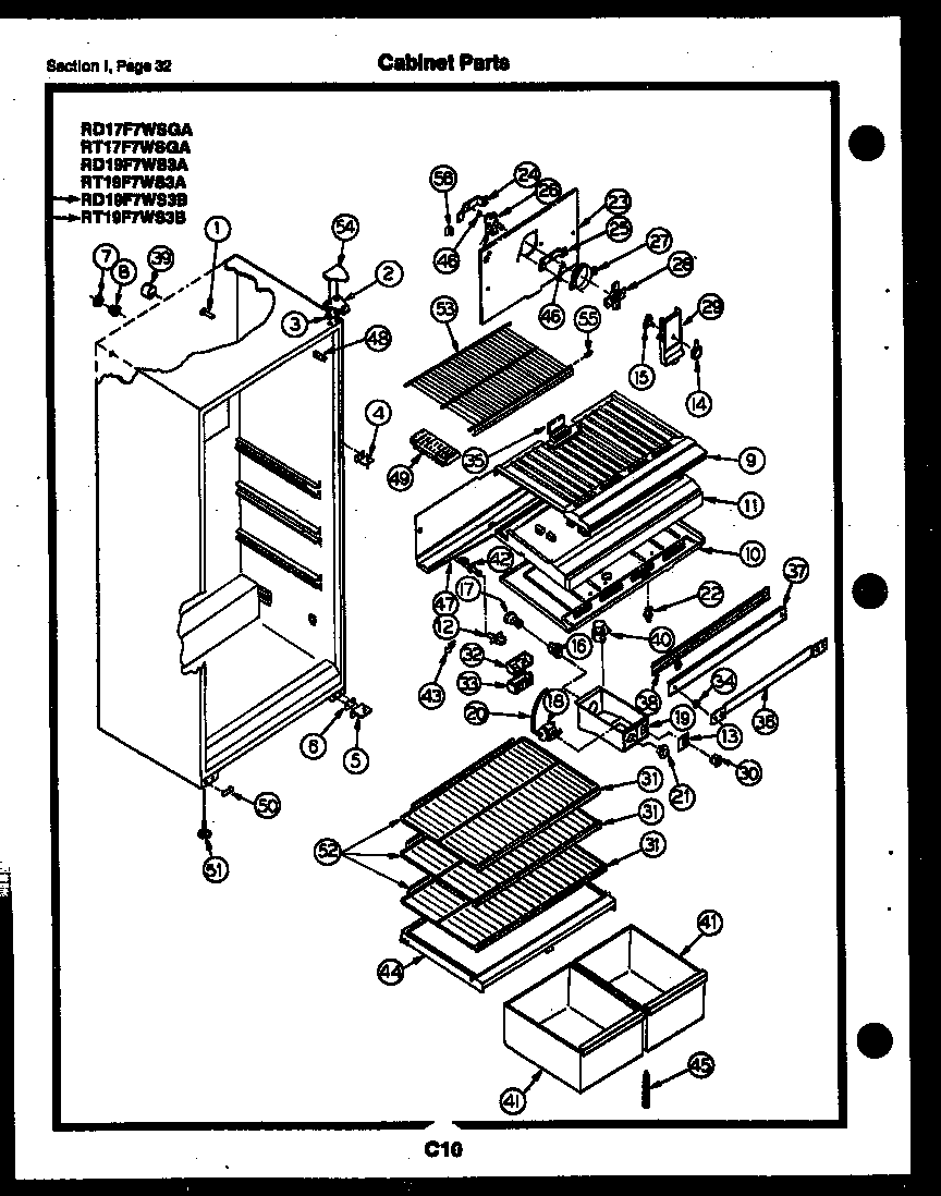 CABINET PARTS