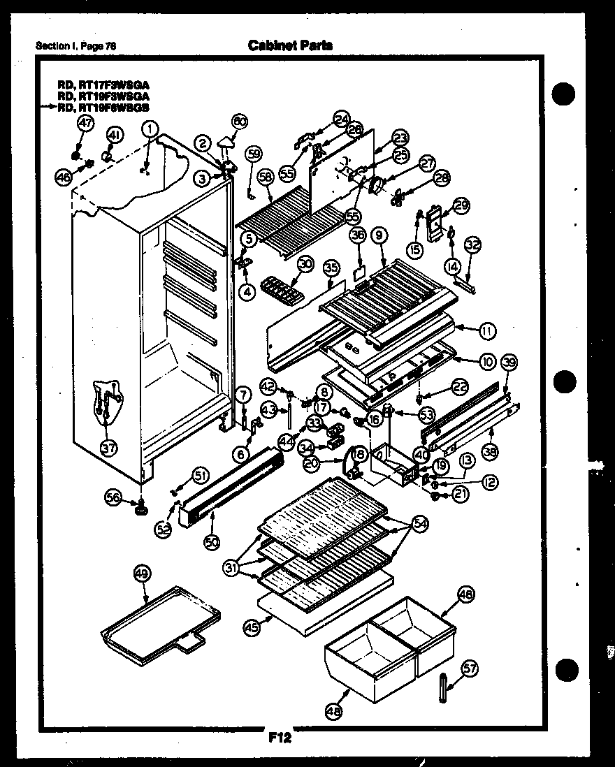 Cabinet parts