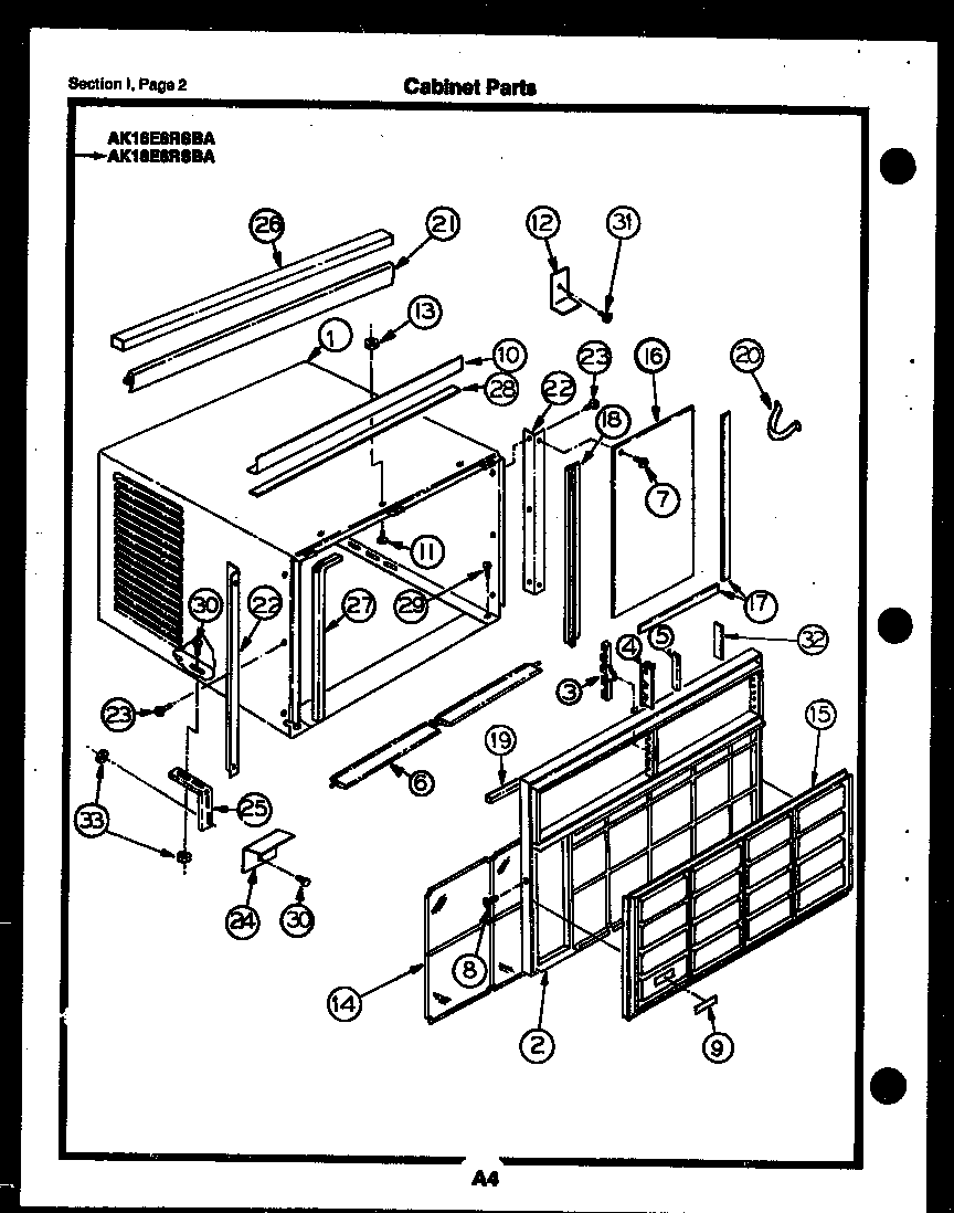Cabinet parts