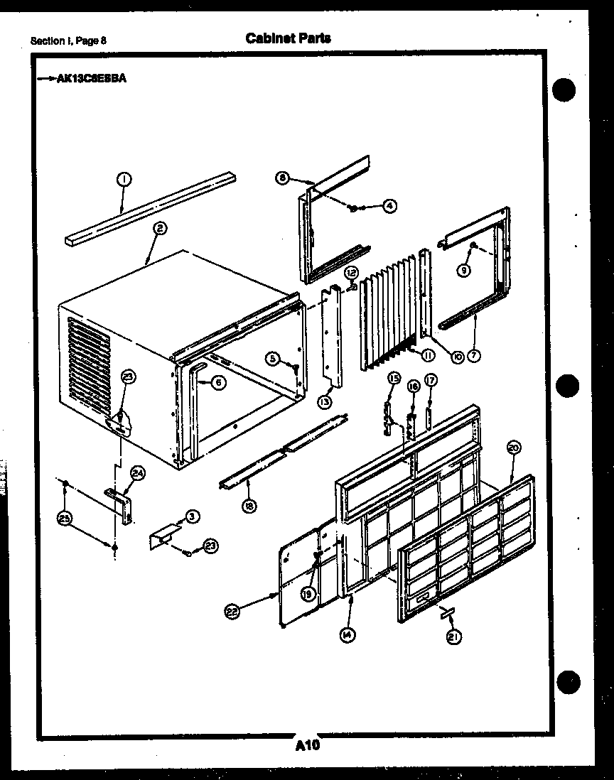 Cabinet parts