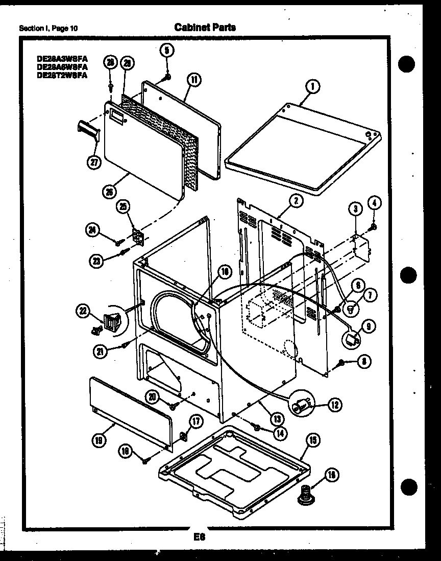 Cabinet parts