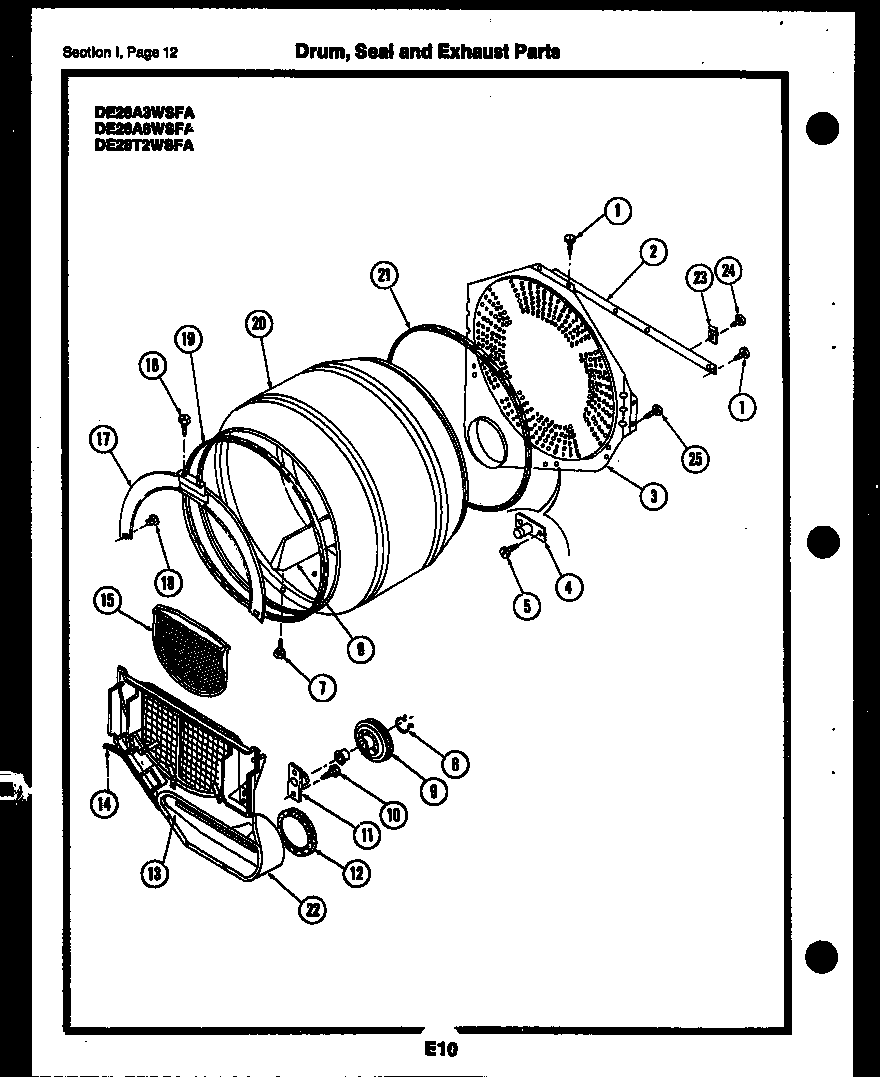Electrical and air handling parts