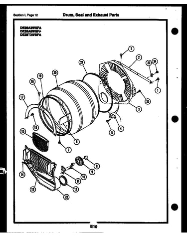 Electrical and air handling parts
