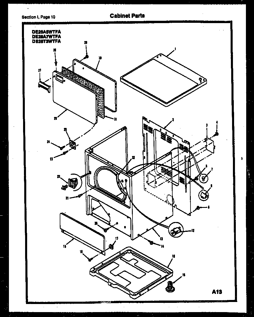 Cabinet parts
