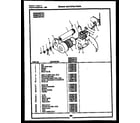Gibson DE28A5WTFA blower and drive parts diagram